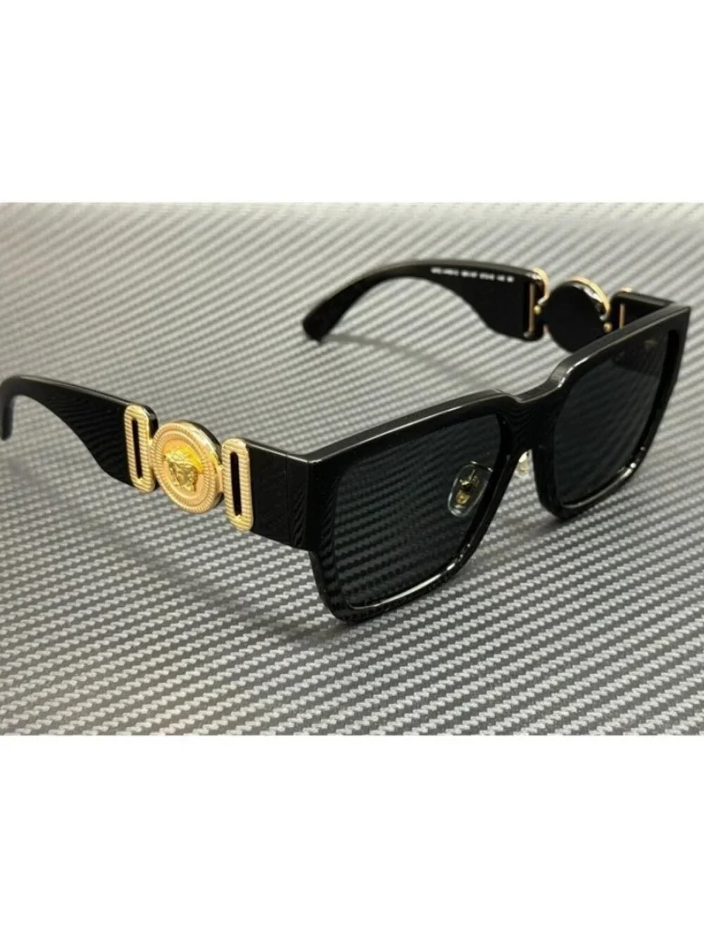 New Versace Men Black Sunglasses 57-16-140